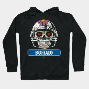American Football - Buffalo Skull Football Gift Hoodie